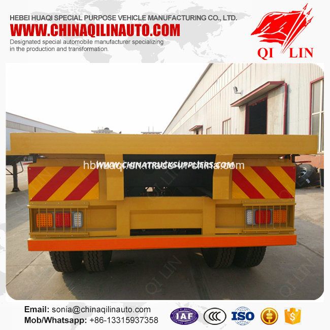 Qilin Brand 40FT Flatbed Semi Trailer Made in China Images 1