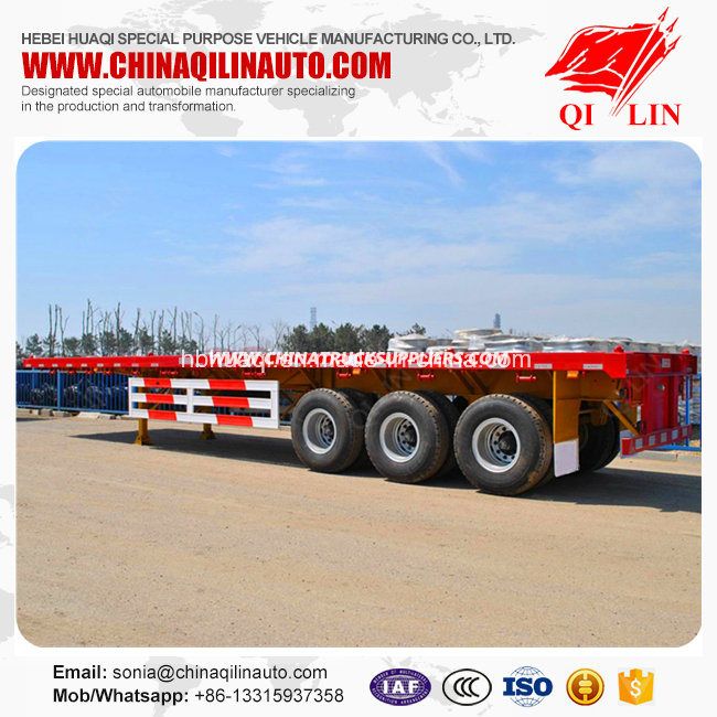 Hot Sale 40 Tons Flatbed Cargo Trailer for Sudan Market Images 1