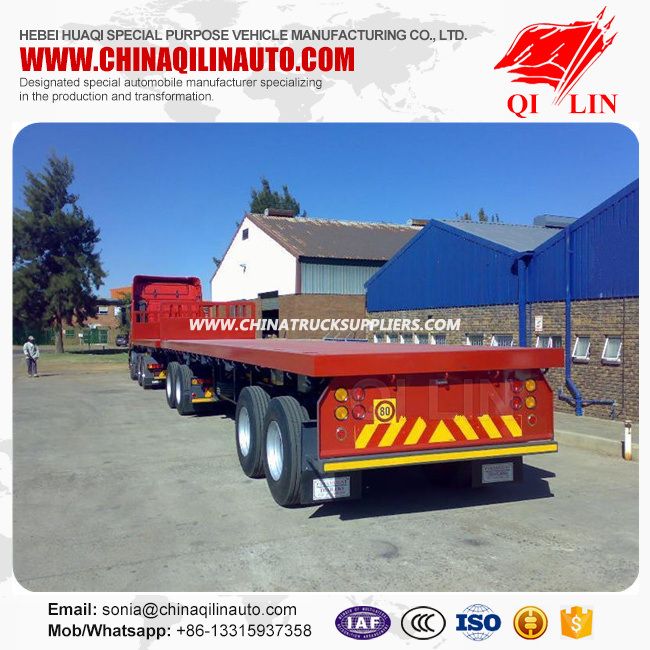 2axle Flabed Utility Superlink Semi Trailer with Fifthwheel Images 1