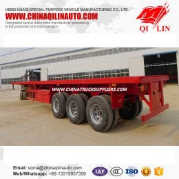 3 Ejes Personalized Container Carrier Flat Bed Trailer of 2*20FT /40FT