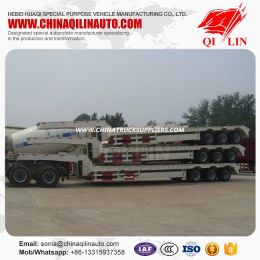 Heavy Duty Tri-Axle 60t Low Flatbed Semi Trailer for Sale