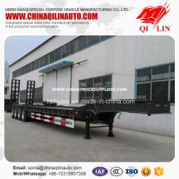 4 Axles 80t Payload Low Bed Semi Trailer