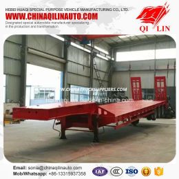 Widely Used 12 Wheels 40FT Flatbed Semi Truck Trailer