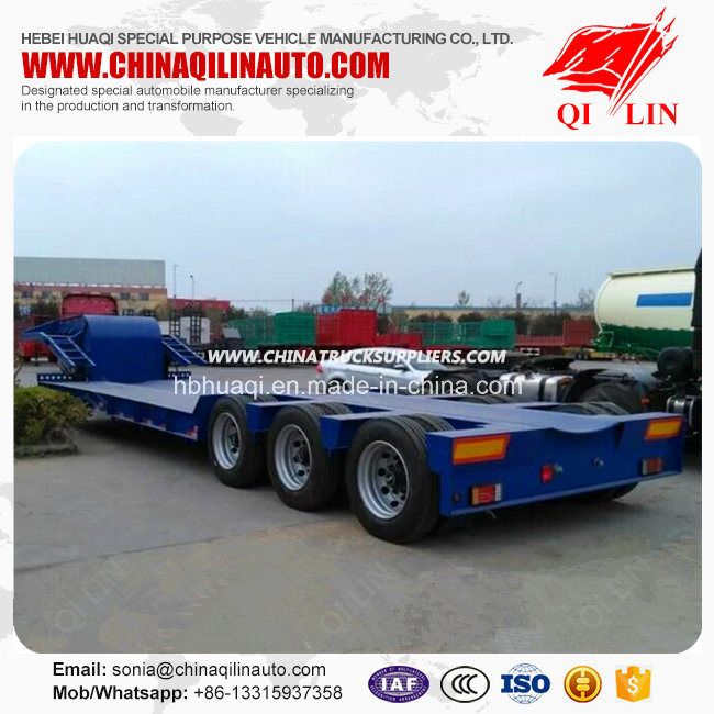 40t Low Bed Semi Trailer with Mechanical Suspension  