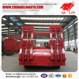 Low Flatbed Semi Trailer for Excavator Transportation