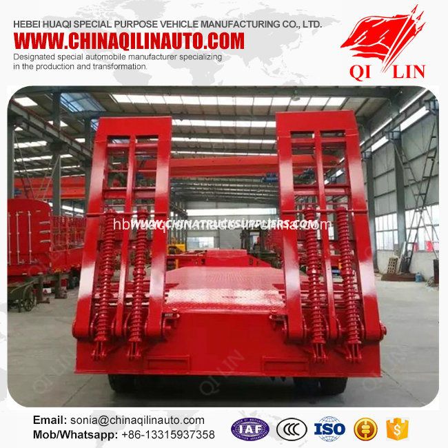 Factory Wholesale Low Bed Semi Trailer with 4 Layers Painting 