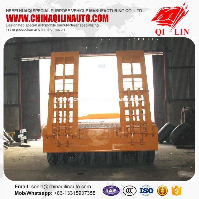 4 Axle Low Bed Trailer Price with 80 Ton Capacity 