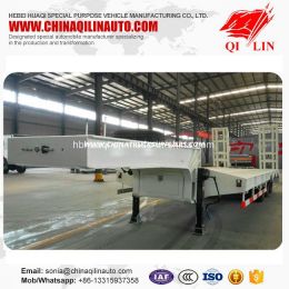 Factory Direct Sale Tri-Axle 60 Tons Low Bed Semi Trailer
