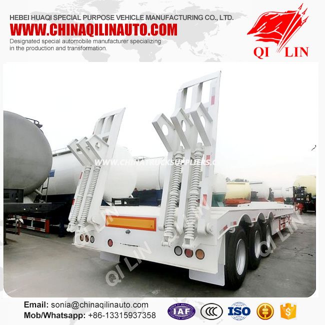 Low Bed Semitrailer Semi-Trailer Trailer Truck Trailer 