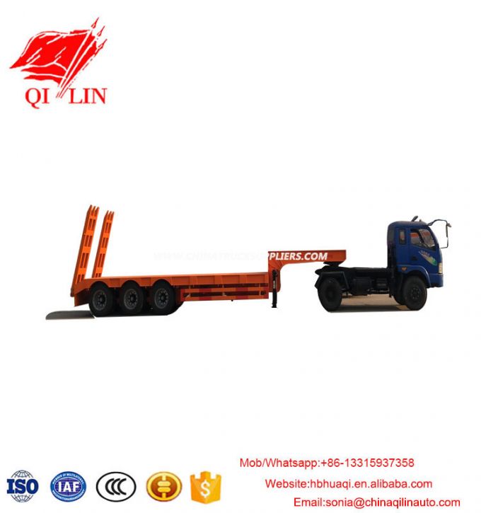 Transport Excavator Low Bed Semi Trailer for Hot Sale 