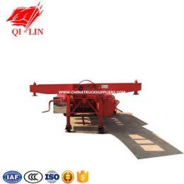 3 Axles Low Bed Truck Trailer with Manual Rear Ladder