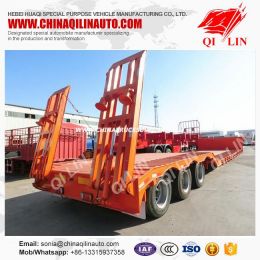 11-20m 3 Axles Low Bed Semi Trailer for Carrying Machinery Equipment