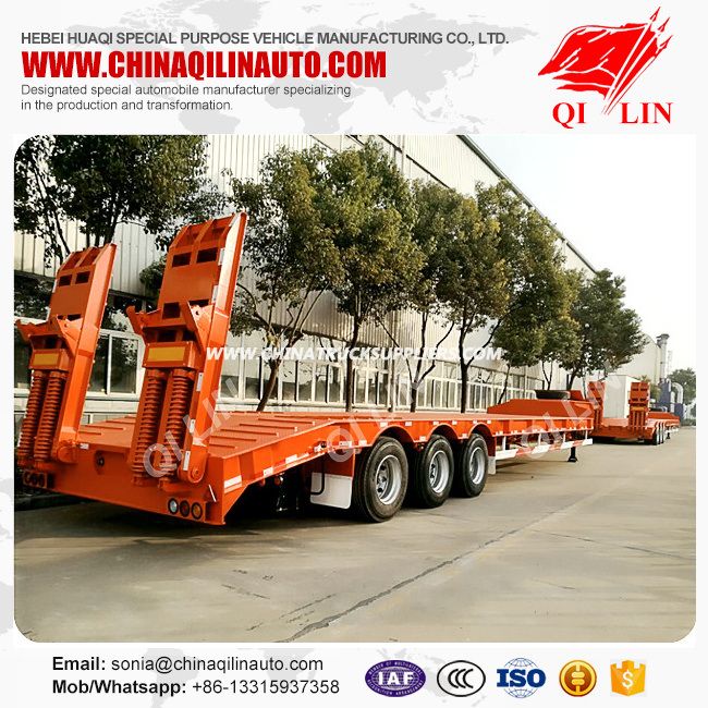 17m Qilin 3 Axles Low Loader Trailer 