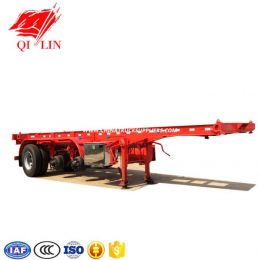 3 Axles Low Bed Semi Trailer with Triangle 8.25r20 Tires