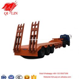 Curb Weight 8500kg Low Bed Semi Trailer with 8000mm Platform for Cheaper Sale
