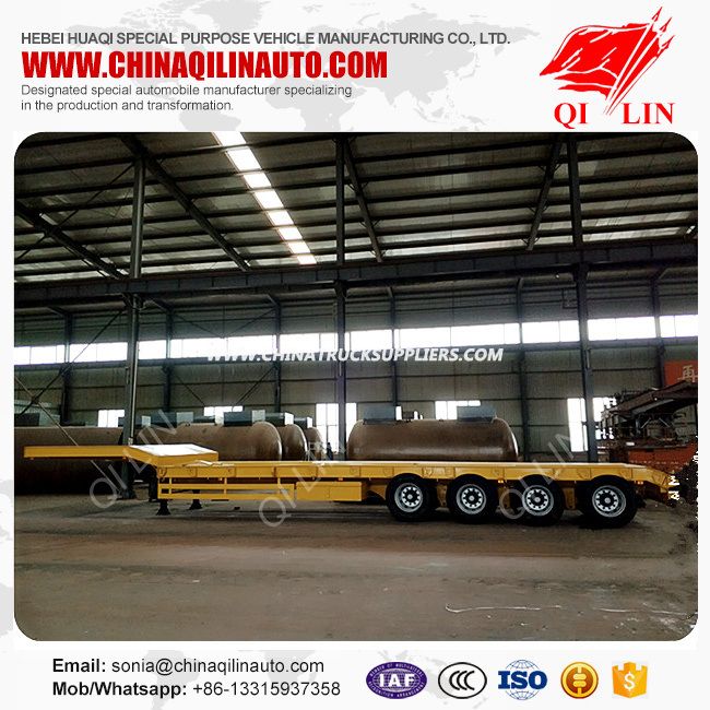 Excavator Transportation Low Bed Semi Trailer for East African Market 