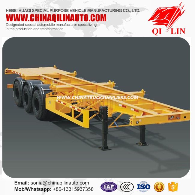 Heavy Truck Skeleton Container Semi Trailer Price for Sale 