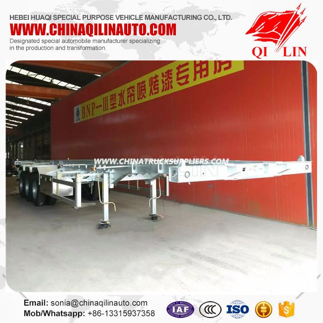 40feet ISO9001 Container Chassis Semi Trailer 