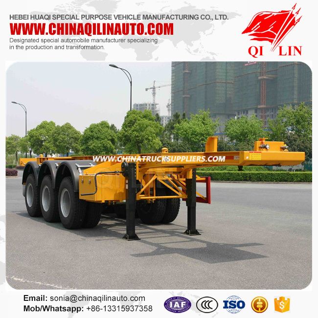 China Supplier Skeleton Container Semi Trailer Price for Sale 