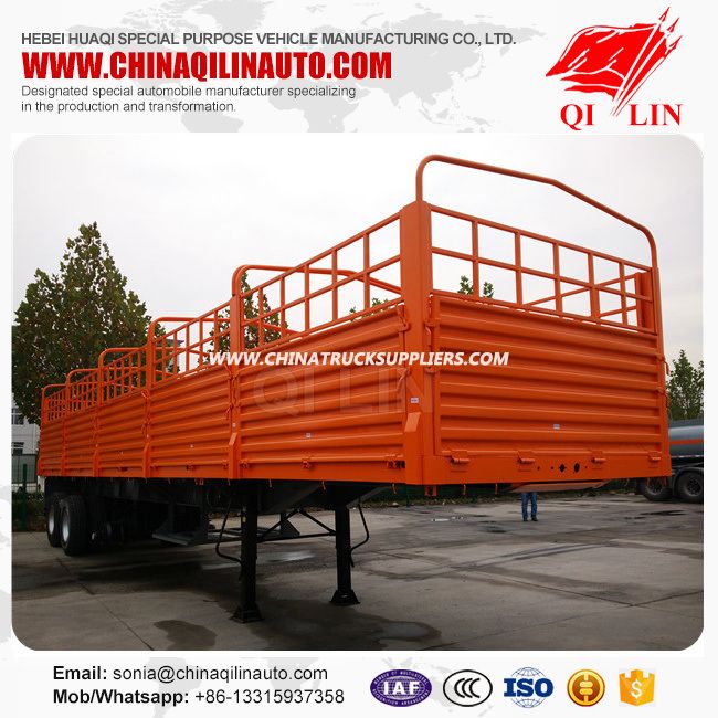 3 Axle Stake Semi Trailer with Container Locks 