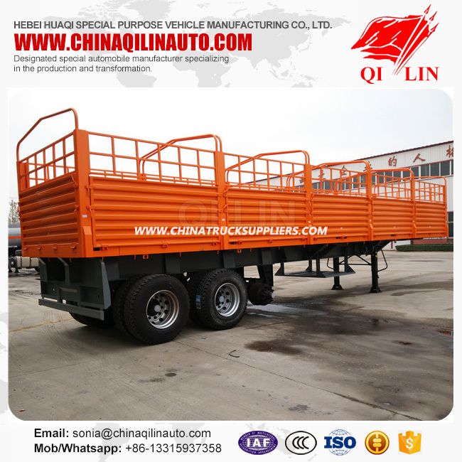 Stake Trailer with Side Door Detachable 