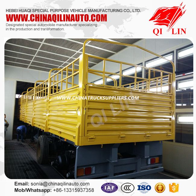 Tri-Axle Side Wall Open Semi Trailer with Door Detachable 