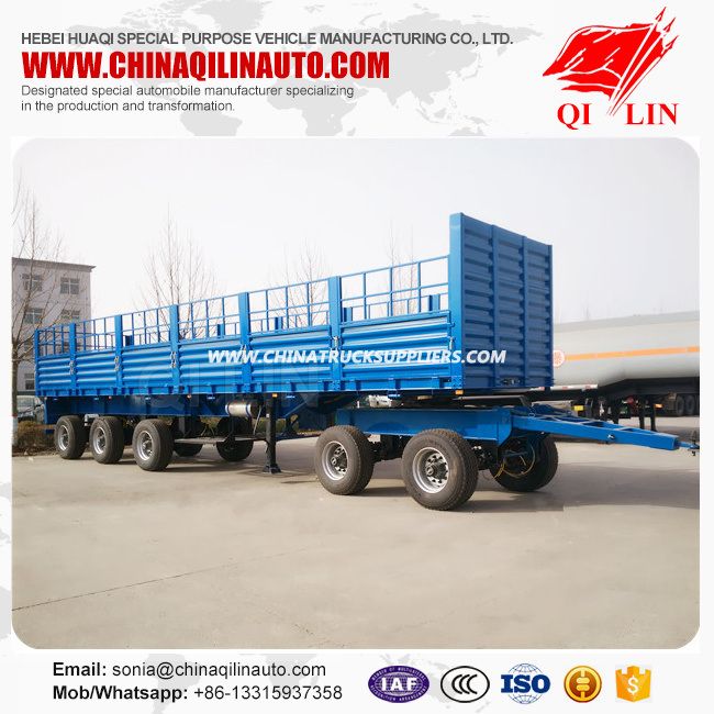 Manufacturer 70tons Load Stake Semi Truck Trailer 