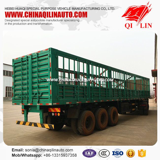 2019 New Factory Price 60 Tons Storage Fence Semi Trailer 