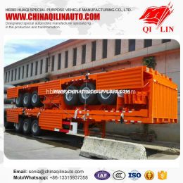 Factory Direct Supply with Fuwa Axle Low Bed Semi Trailer
