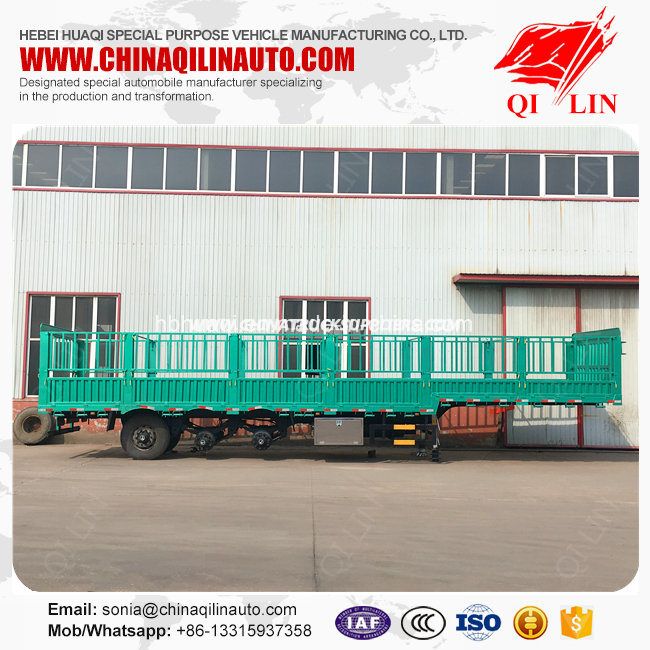 China Manufacture High Quality Heavy Duty Fence Cargo Trailer 