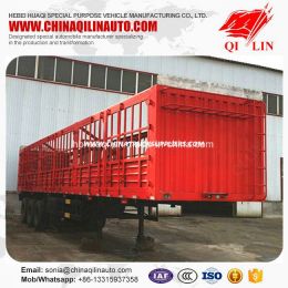 24 Tons Axle Load Rail Box Grid Truck Semi Trailer