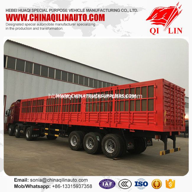 Box Cargo Animal Transport Semi Truck Trailer for Africa 