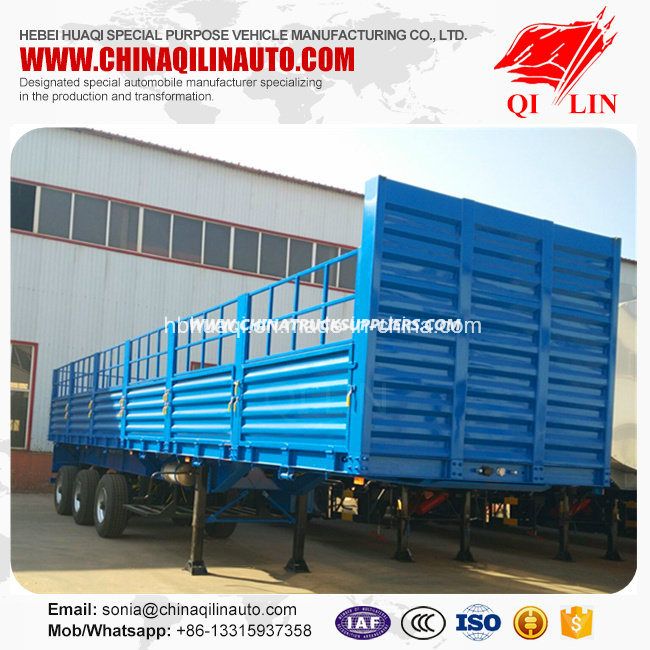 Stake Semi Trailer for Container or Bulk Cargo Loading 