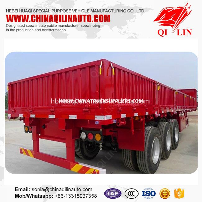 Hot Sale Heavy Duty 40FT Side Wall Drop Semi Trailer 