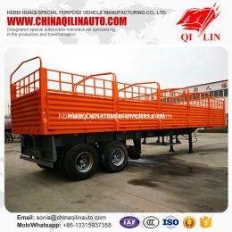 Cargo Box Skeletal Semi Trailer with Spare Tire Rack