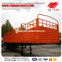 Side Fence Drop Semi Trailer for Bulk Cargo Transportation