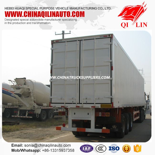 China Factory 40FT Container Trailer with Side Door Detachable 