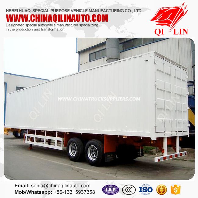 30tons Small Enclosed Box Cargo Transport Semi Truck Van Semitrailer 