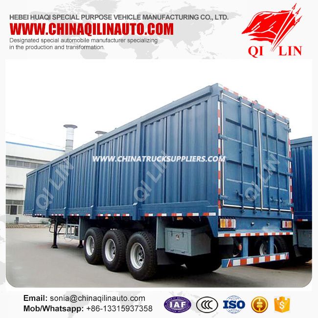 12.5 Meter 3 Axle Box Semitrailer for Sale 