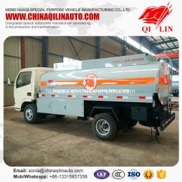 Dongfeng Chassis 3300mm Wheelbase 6 Wheels 4X2 5500 Liters Refuel Tanker Truck