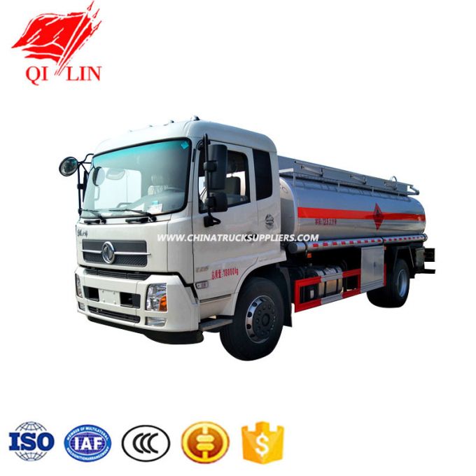 Dongfeng Tianjin Oil Fuel Tank Truck 15000liter Diesel Fuel Road Tanker Truck 