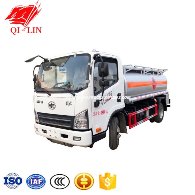 FAW 4*2 Chassis Left Hand Drive Form Low Price Tanker Truck 