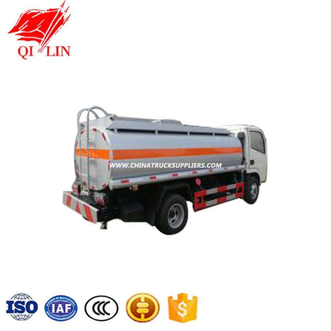 Foton Dongfeng Dayun Chassis Oil Tank Truck 4*2 Fuel Tank Truck 115 HP Carbon Steel Tanker Truck 