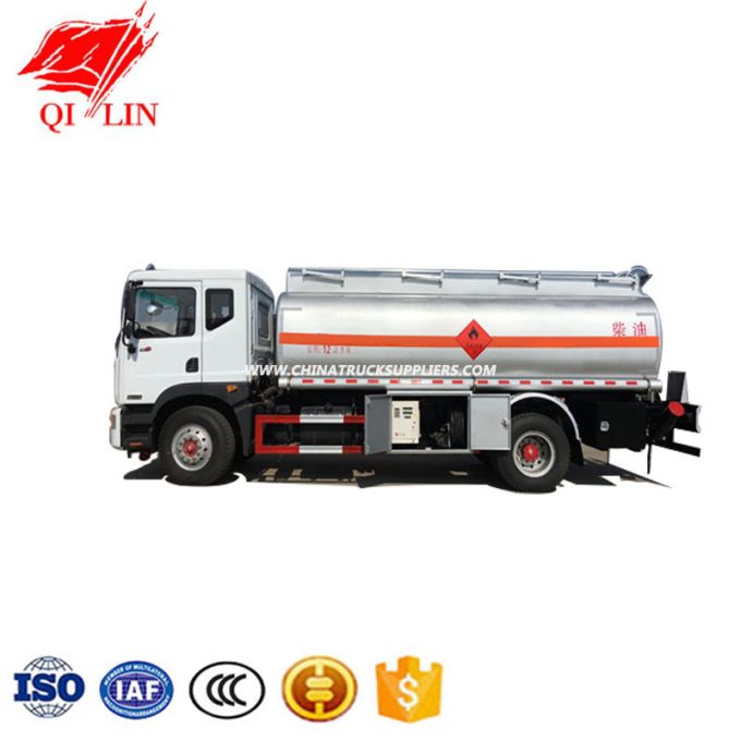 Dongfeng 4*2 Chassis 14cbm Capacity Fuel Tanker Truck 