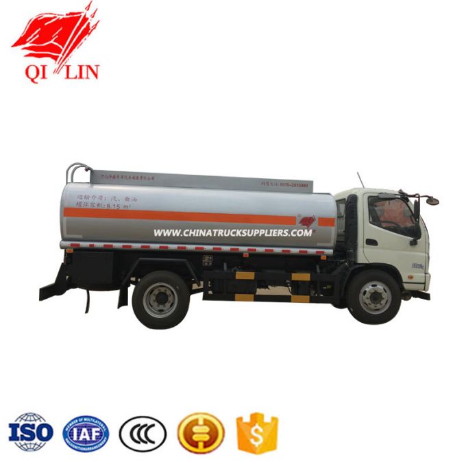 Hot Foton Diesel 2 Axle 6 Wheels 12m3 12000 Liters Oil Tanker for Sale in Pakistan 