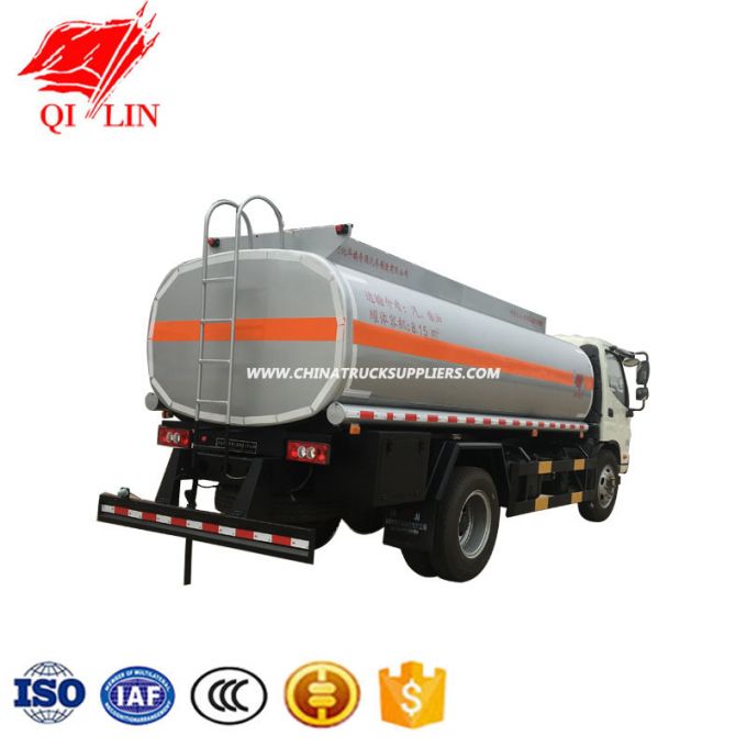 Foton Chassis 3800mm Wheelbase 8cbm Capacity Oil Tanker Truck 