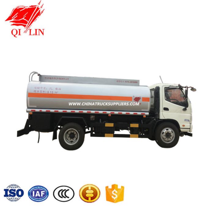 Foton Fuel Dispenser Truck with 8000L Oil Tanker for Oil Filling 