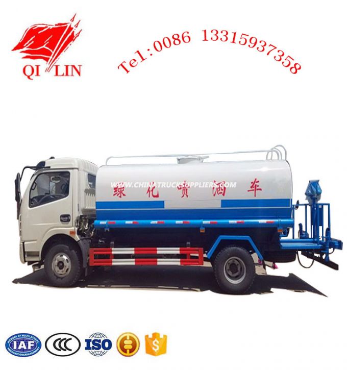 Dimensions 8200mmx2480mmx3100mm Water Tanker Sprinkler Vehicle for Sale 