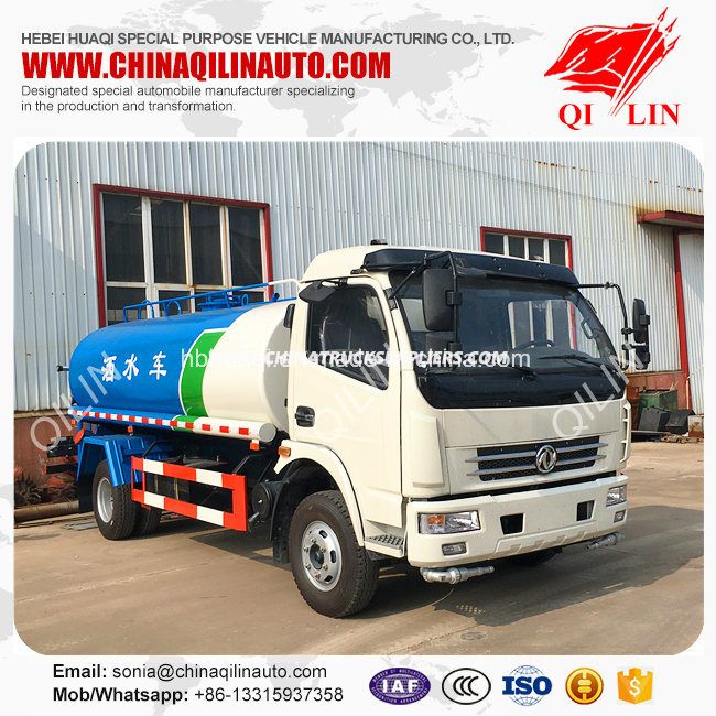 5000liters Water Tanker Truck with Upper Sprinkler Gun 