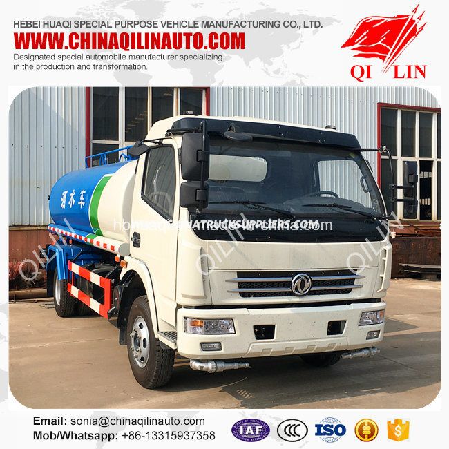 Sprinkler Range 12m -16m Stainless Steel Water Tank Truck 